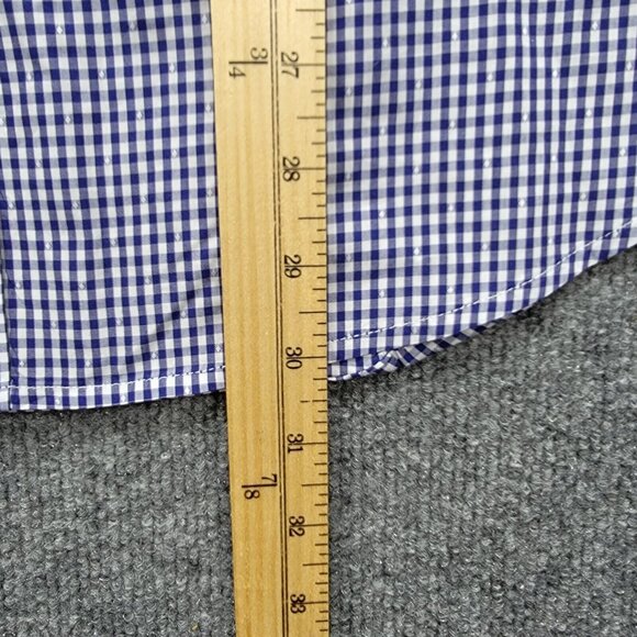 Robert Graham Shirt Mens Large Blue Checkered Button Up Long Sleeve Preppy - Picture 7 of 10